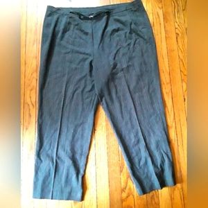 Dressbarn Women's Plus Size Pull On Gray Dress Casual Pants. Size 18W